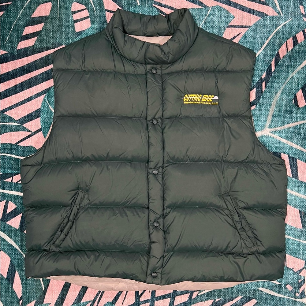 Vintage Cabelas Premium Northern Goose Down Puffer Cargo Vest